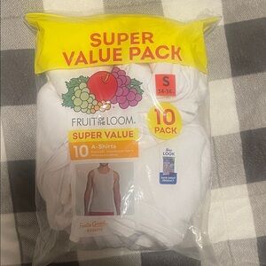 Fruit of the Loom Super Value White A-Shirts Pack